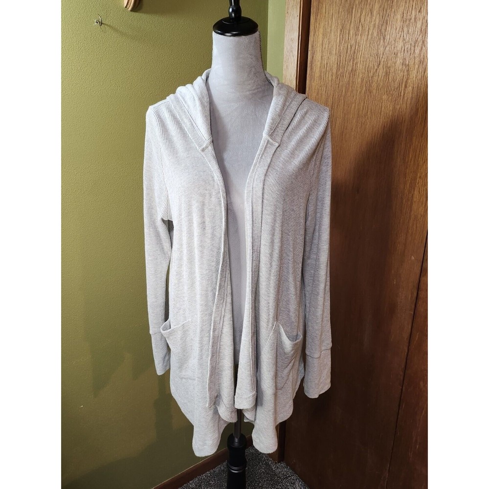 Sonoma Grey Hooded Sweatshirt with Pockets Waffle Fabric S: L B#5